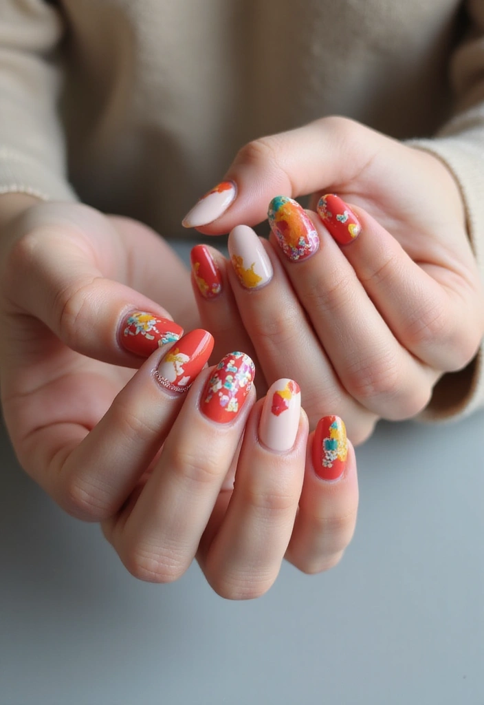Bold Abstract Nail Art
