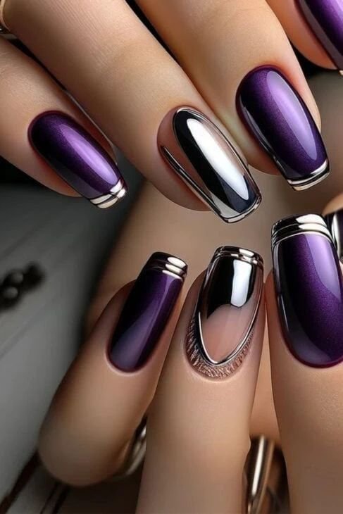 Soft Pastels with Metallic Accents